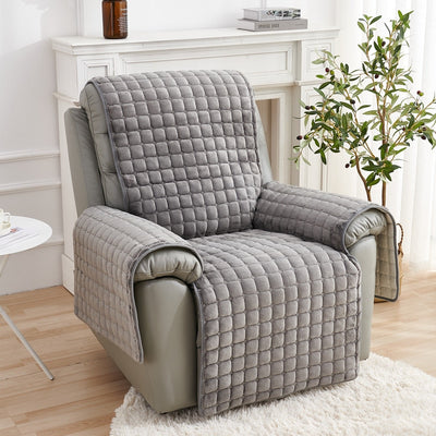 Recliner Chair Protecting Slipcover/ Non-Slip Plush Armchair Cover