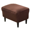 Solid Color Wingback Chair Slipcovers - Large Armchair Cover - 2 Piece Stretch Chair Cover & Optional Matching Ottoman Cover