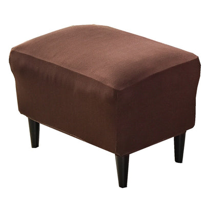 Solid Color Wingback Chair Slipcovers - Large Armchair Cover - 2 Piece Stretch Chair Cover & Optional Matching Ottoman Cover