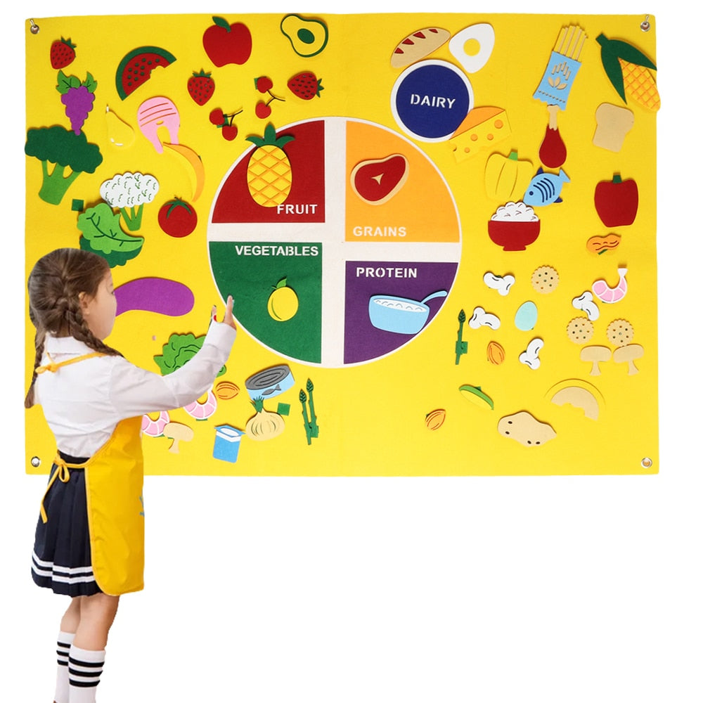 CREATEME™  Montessori Felt Story Board Kids - Farm, Under the Sea, My Body, Outer Space and More!
