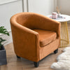 velveteen tub chair barrel chair 2 piece chair covers