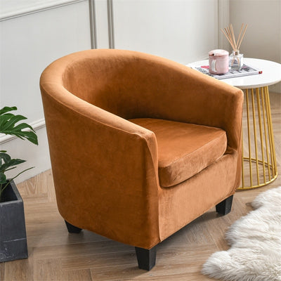 velveteen tub chair barrel chair 2 piece chair covers