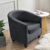 velveteen tub chair barrel chair 2 piece chair covers