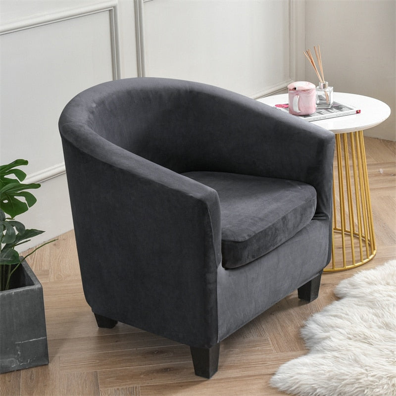 velveteen tub chair barrel chair 2 piece chair covers