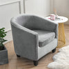 velveteen tub chair barrel chair 2 piece chair covers