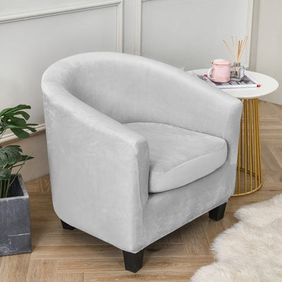velveteen tub chair barrel chair 2 piece chair covers