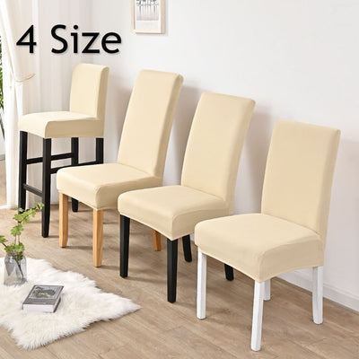 S, M, L or XL Size Chair Slipcovers/ Select Your Size Chair Covers/ Barstool, Small-Long Back or Regular Size Solid Color Slipcover