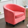velveteen tub chair barrel chair 2 piece chair covers