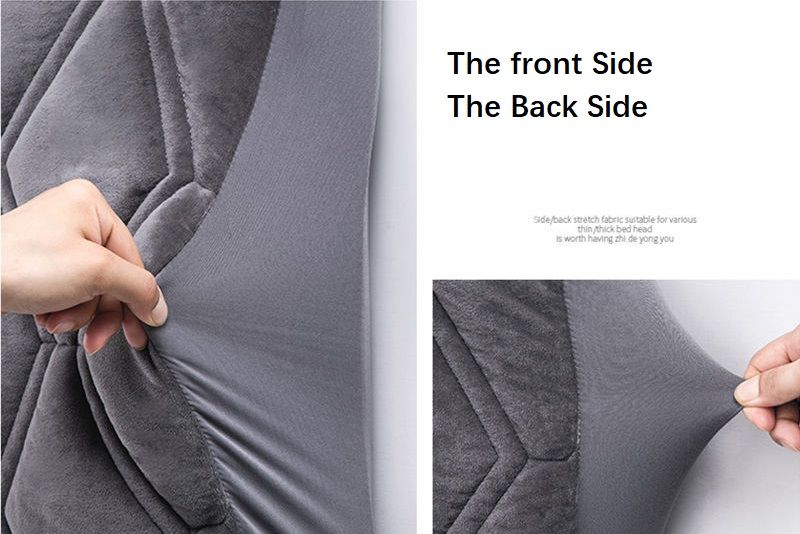 Custom Sizing Headboard Slipcover - Velvety Headboard Slipcover For Bedroom in Various Colors & Sizes