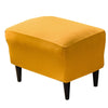 Solid Color Wingback Chair Slipcovers - Large Armchair Cover - 2 Piece Stretch Chair Cover & Optional Matching Ottoman Cover