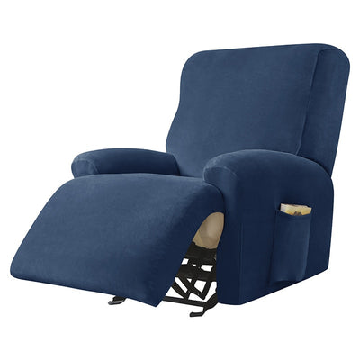 velveteen recliner chair cover 4 pieces