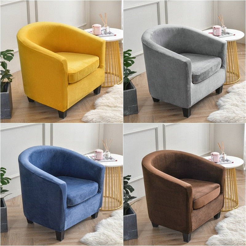 velveteen tub chair barrel chair 2 piece chair covers 