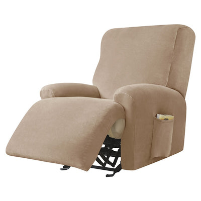 velveteen recliner chair cover 4 pieces