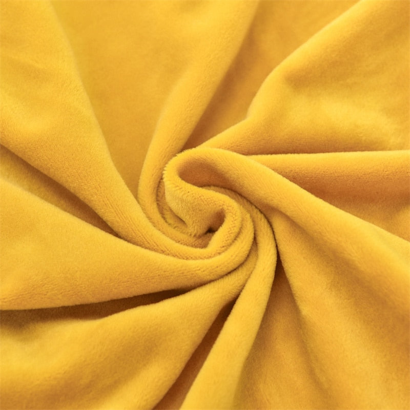 Velveteen Plush Wingback Armchair Slipcovers - Large Arm Chair Cover - 2 Piece Chair Protection Cover for Home, Office, Events