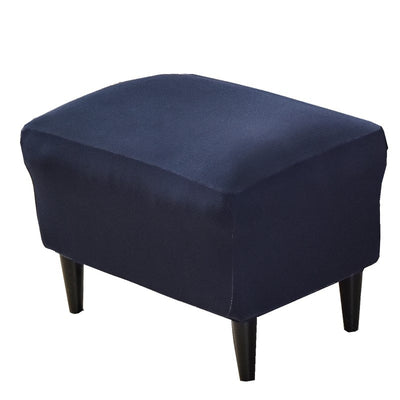 Solid Color Wingback Chair Slipcovers - Large Armchair Cover - 2 Piece Stretch Chair Cover & Optional Matching Ottoman Cover