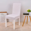 white color dining chair slip cover spandex