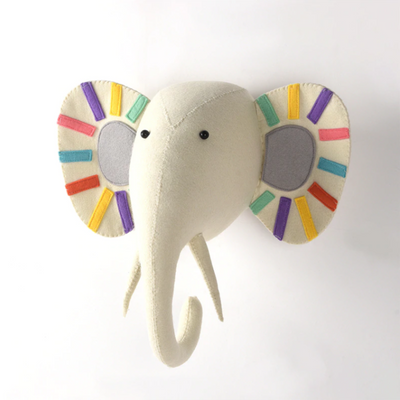 colorful elephant for kids nursery room wall deor
