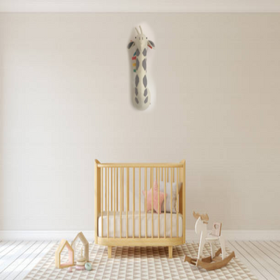 colorful giraffe for baby nursery room wall deor