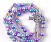 colorful rosary, create your own rosary, personalized rosary, rosary beads, rosary for teens, rosary for kids, colorful rosary beads, purple rosary pearl rosary, rainbow rosary