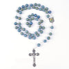 stone rosary, natural sone rosary, catholic shop st christopher rosary, add a name