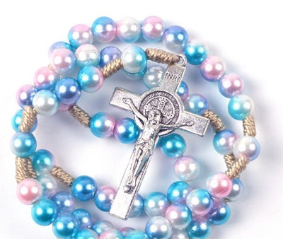 colorful rosary, create your own rosary, personalized rosary, rosary beads, rosary for teens, rosary for kids, colorful rosary beads, blue rosary rosary pearl rosary