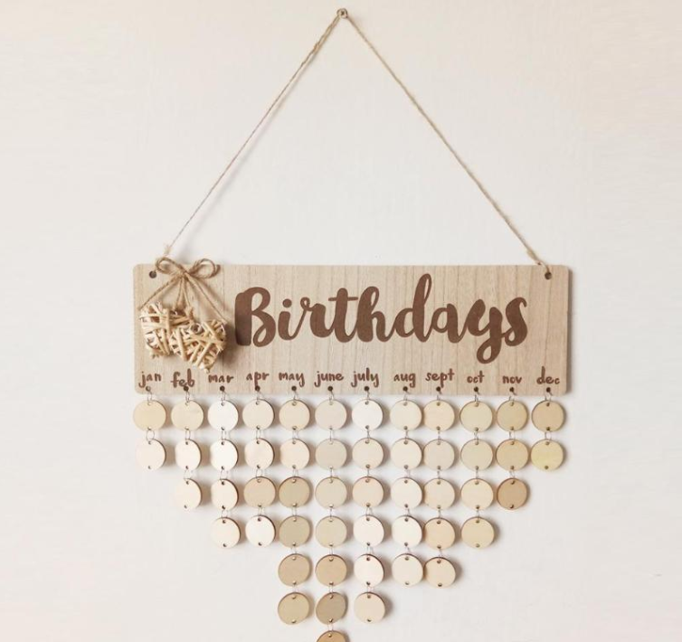 Birthday Reminder Board, DIY Birthday Board, Special Dates Board, Birthday Board