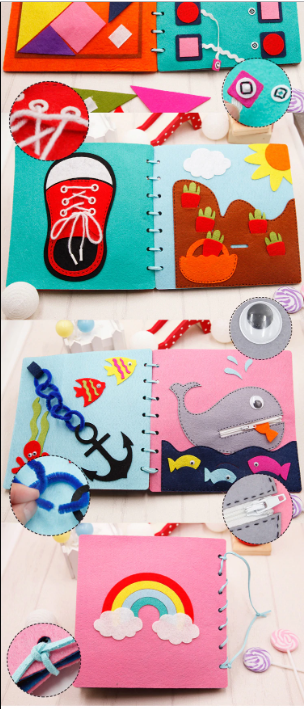 DIY Handmade Felt Montessori Quiet Activity Book