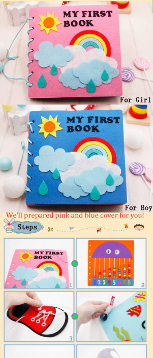 DIY Handmade Felt Montessori Quiet Activity Book