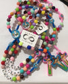 custom name kids rosary, rosary, boy blue rosary, communion gift girl, communion gift boy, girl pink rosary, baptism rosary, communion rosary, girl communion, rainbow rosary, kids rosary