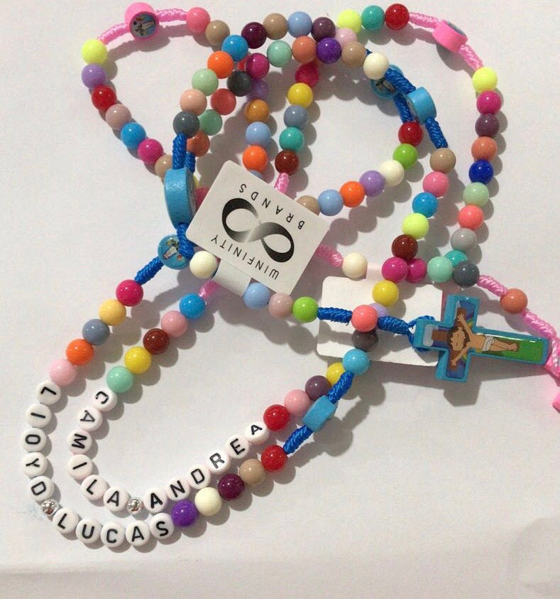 Children's rosary sales beads baptism