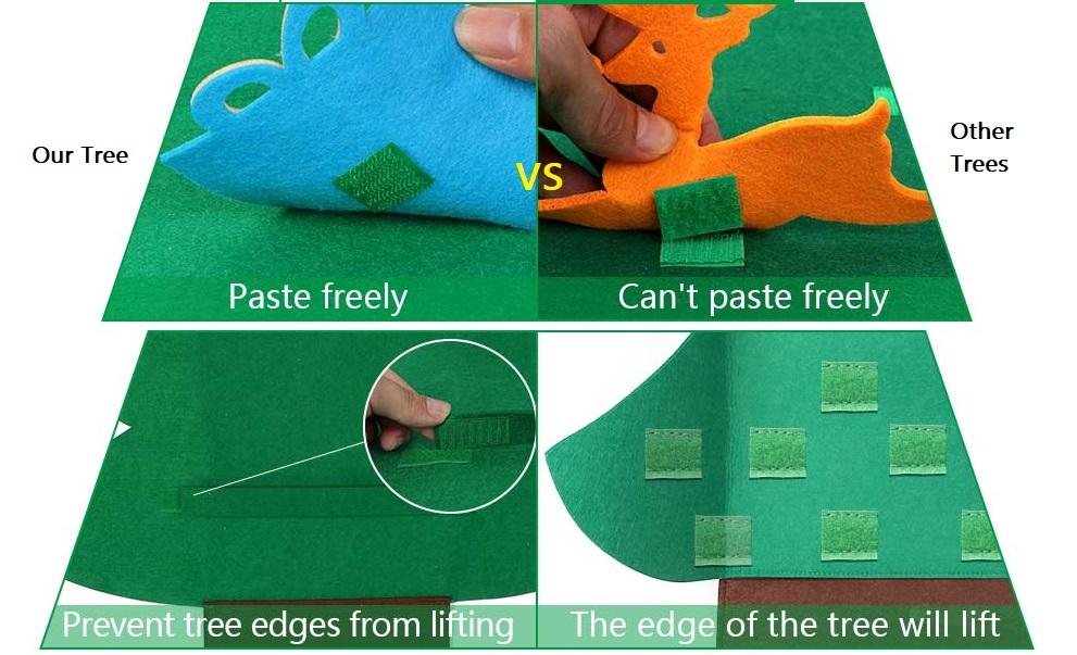 toddler tree, toddler felt tree, felt tree no velco on tree, kids felt tree, childrens Christmas felt tree