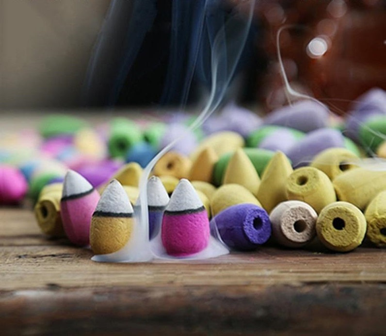 Backflow Incense Burner Refill Cones (Lot of 50 Random Pieces