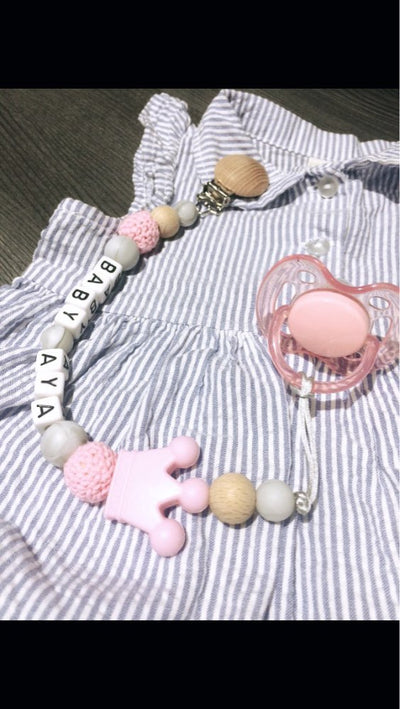 CREATEME™ Custom Name Baby Pacifier Chain