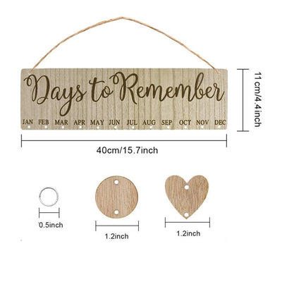 CREATEME™ Family Birthday + Special Date Reminder Board