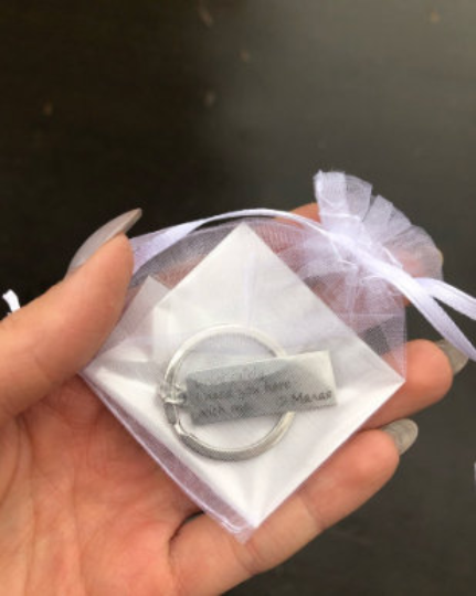 CREATEME™ Drive Safely Personalized Name Key Chain