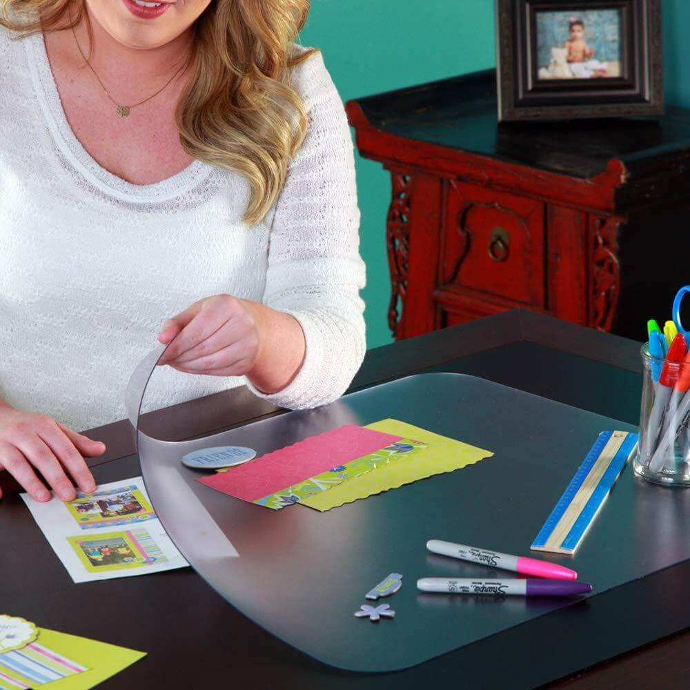 Transparent Scrub Transparent Desk + Table Protection Mat