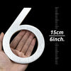 15 cm 6 inch out door aluminium house numbers