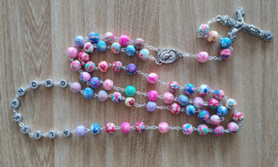 CREATEME™ Rainbow Clay Catholic Rosary