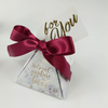 CREATEME™ DIY Marbled Pyramid Style Thank You Gift Boxes