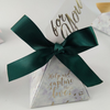 CREATEME™ DIY Marbled Pyramid Style Thank You Gift Boxes