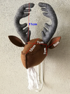 handmade felt plush moose wall hook for kids, room decor