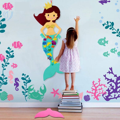 kids mermaid , felt mermaid, kids mermaid activity, winfinity brands