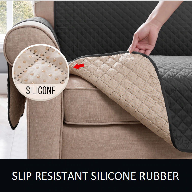 Sofa Protector Cover - Quality Quilted Couch Slipcovers