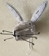 handmade felt rabbit  grey wall hook for kids, room decor