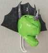 handmade felt dinosaur, trisarotpos. wall hook for kids, room decor