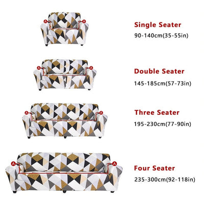 One, Two, Three & Four Seater + L Shape - Patterned Sofa Couch Slipcovers