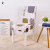 white with patches patterned color dining chair slip cover spandex