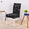 black with cherry blossoms patterned color dining chair slip cover spandex