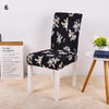 black with floral patterned color dining chair slip cover spandex