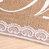 im his mrs , im her mr, rustic wedding burlap and lace signs for chairs, winfinity brands